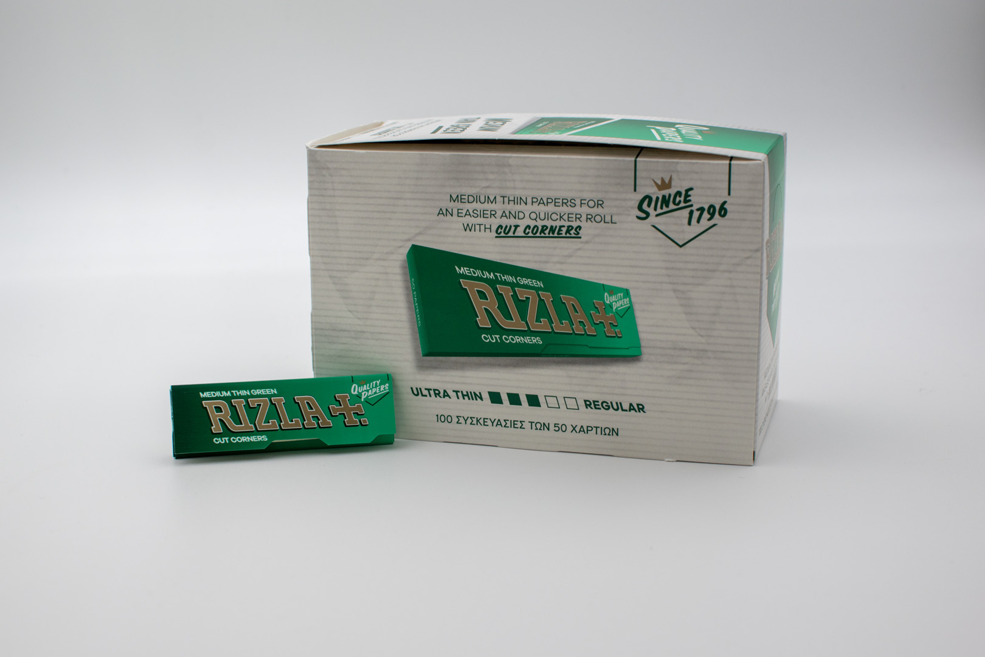 RIZLA ΠΡΑΣΙΝΑ ΧΑΡΤΑΚΙΑ