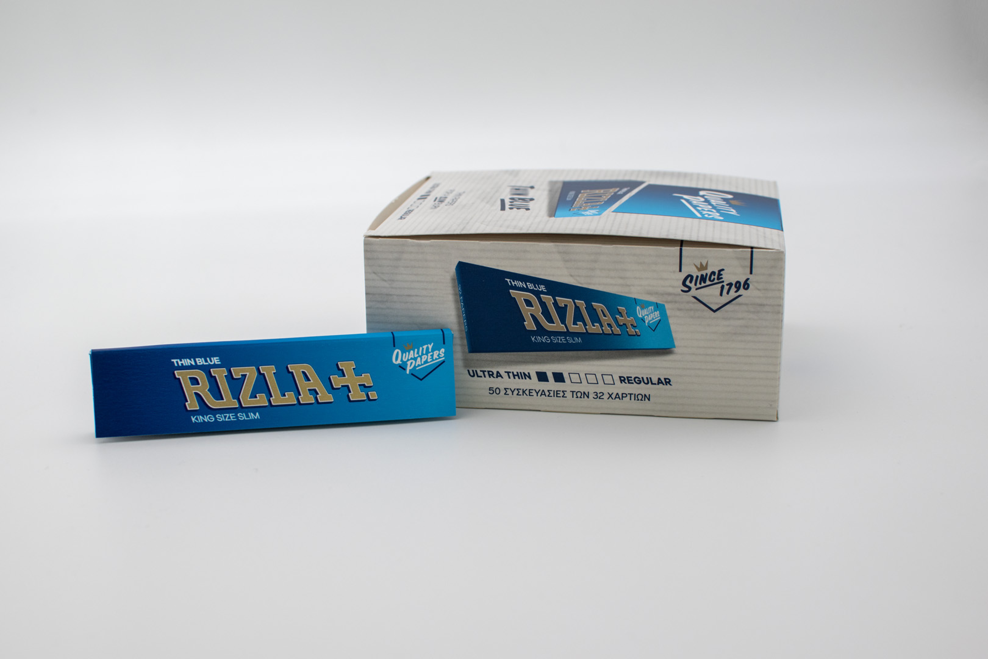 RIZLA ΜΠΛΕ ΜΕΓΑΛΑ SLIM ΧΑΡΤΑΚΙΑ