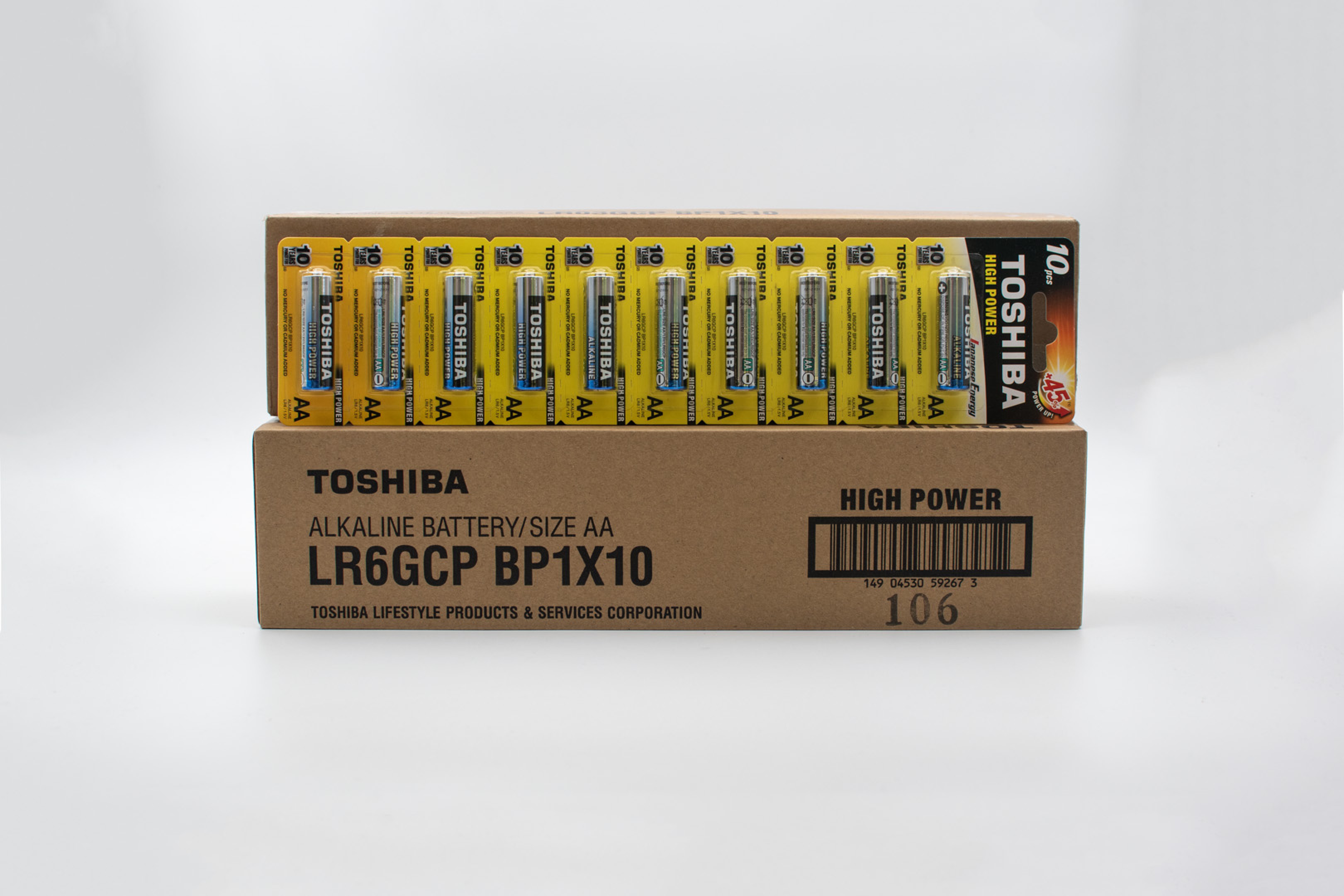 TOSHIBA LR6 AA (ΓΡΑΒΑΤΑ 10 ΤΕΜ)